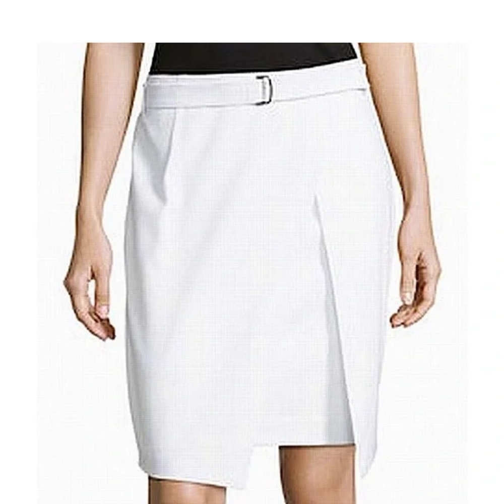 Amanda + Chelsea size 2 Women's Stretch Faux Wrap Lined Skirt